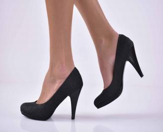 Дамски елегантни обувки гигант черни  EOBUVKIBG