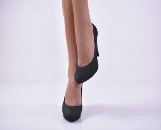 Дамски елегантни обувки гигант черни  EOBUVKIBG