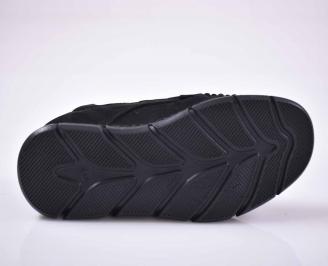 Мъжки обувки естествен набук черни