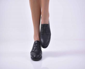Дамски  обувки естествена кожа черни EOBUVKIBG