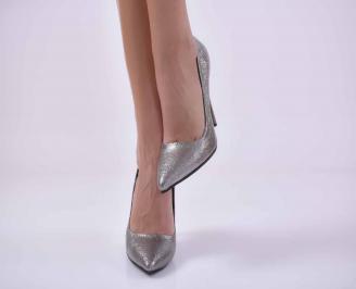 Дамски елегантни обувки сиви EOBUVKIBG