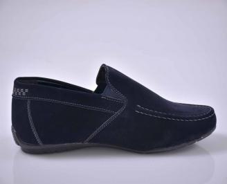 Мъжки спортно елегантни обувки сини EOBUVKIBG
