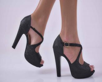 Дамски елегантни сандали  черни EOBUVKIBG
