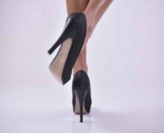 Дамски елегантни обувки черни EOBUVKIBG 3