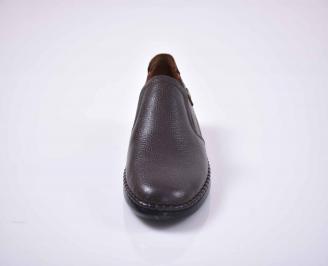Мъжки  обувки естествена кожа кафяви EOBUVKIBG