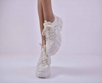 Дамски спортни обувки бели   EOBUVKIBG