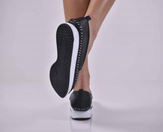 Дамски обувки естествена кожа черни ЕOBUVKIBG 3