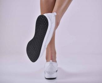 Дамски  обувки естествена кожа бели ЕOBUVKIBG 3