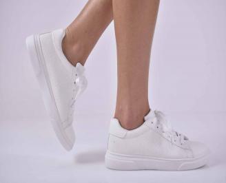 Дамски равни обувки  бели EOBUVKIBG