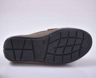 Мъжки обувки естествен набук бежови EOBUVKIBG