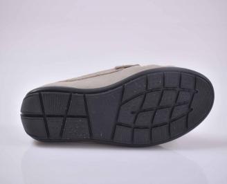 Мъжки обувки естествена велур сиви EOBUVKIBG