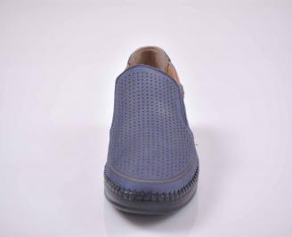 Мъжки обувки естествен набук сини EOBUVKIBG