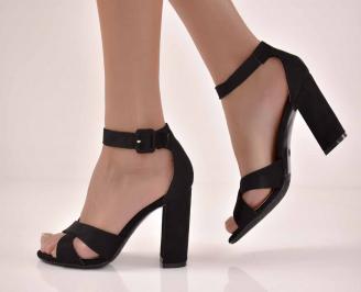 Дамски елегантни сандали черни   EOBUVKIBG