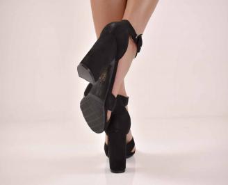 Дамски елегантни сандали черни   EOBUVKIBG