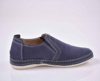Мъжки обувки естествен набук сини EOBUVKIBG 3