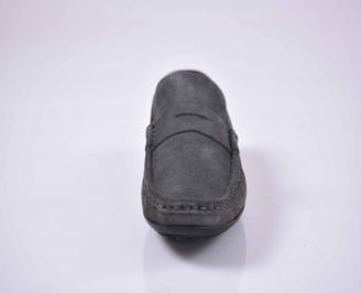 Мъжки обувки естествен велур сиви EOBUVKIBG