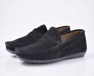 Мъжки обувки естествен велур черни EOBUVKIBG