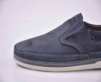 Мъжки обувки естественa кожа сини EOBUVKIBG