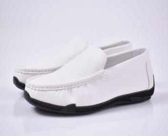 Мъжки  спортно елегантни обувки  бели EOBUVKIBG