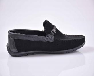 Мъжки спортно елегантни обувки черни EOBUVKIBG