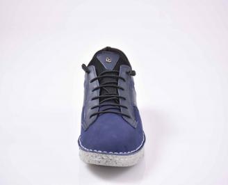 Мъжки обувки естествен  набук сини EOBUVKIBG
