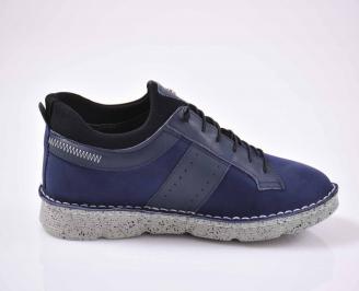 Мъжки обувки естествен  набук сини EOBUVKIBG