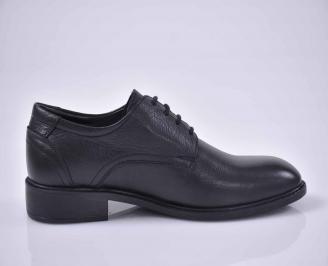 Мъжки официални обувки естествена кожа черни  EOBUVKIBG 3