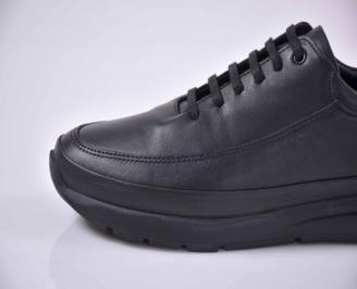 Мъжки обувки естествена  кожа черни  EOBUVKIBG
