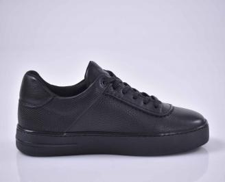 Мъжки обувки естествена  кожа черни EOBUVKIBG 3