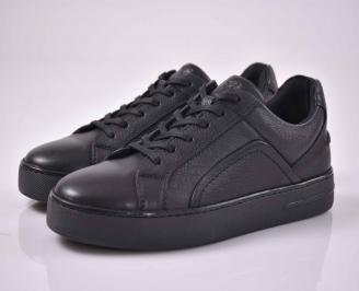 Мъжки обувки естествена  кожа черни  EOBUVKIBG