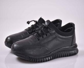 Мъжки обувки естествена  кожа черни EOBUVKIBG