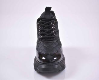 Мъжки обувки  естествен  лак  черни  EOBUVKIBG