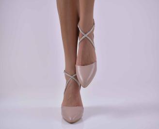 Дамски елегантни сандали бежови EOBUVKIBG
