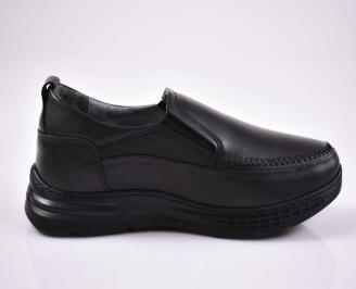 Мъжки обувки естествена кожа черни EOBUVKIBG 3