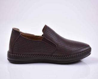 Мъжки обувки естествена кожа кафяв EOBUVKIBG 3