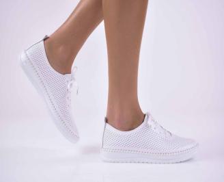 Дамски  равни обувки  бели  EOBUVKIBG