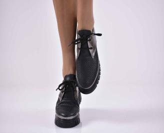 Дамски анатомични обувки естествена кожа сребрист EOBUVKIBG