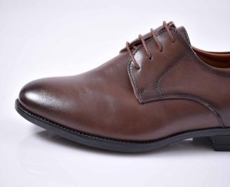 Мъжки официални  обувки кафяви EOBUVKIBG