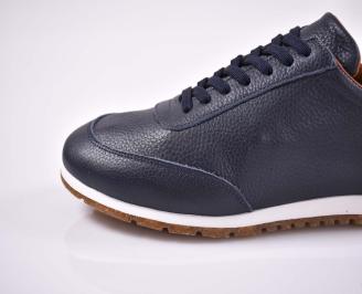 Мъжки спортни обувки естествена кожа  естествен хастар с ортопедична стелкасини EOBUVKIBG