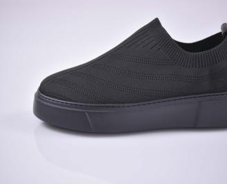 Мъжки спортно обувки с ортопедична стелка черни EOBUVKIBG