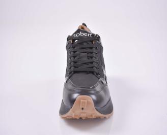 Мъжки спортни обувки  ортопедична стелка  черни  EOBUVKIBG