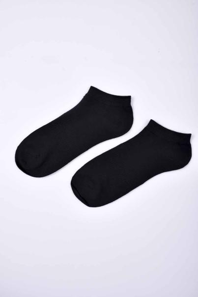 Мъжки къси памучни антибактериални чорапи черни  EOBUVKIBG