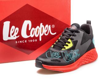 Мъжки маратонки Lee Cooper 801-01 Black/red/lemon