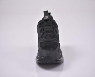 Мъжки спортни обувки с ортопедична стелка черни EOBUVKIBG