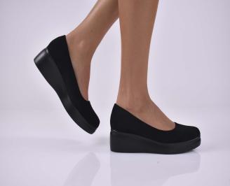 Дамски обувки на платформа  черни EOBUVKIBG