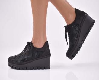 Дамски обувки   естествена кожа   черни  EOBUVKIBG