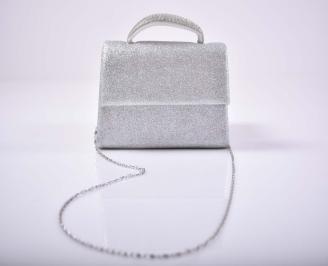 Елегантна абитуриентска чантa сребриста EOBUVKIBG