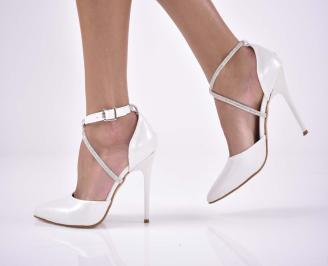 Дамски елегантни сандали бели EOBUVKIBG