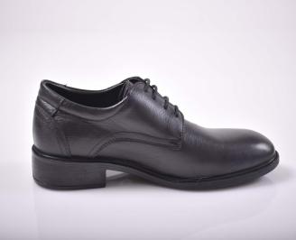 Мъжки ортопедични обувки естествена кожа черни EOBUVKIBG 3