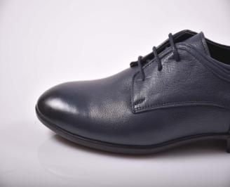 Мъжки  обувки естествена кожа сини  EOBUVKIBG